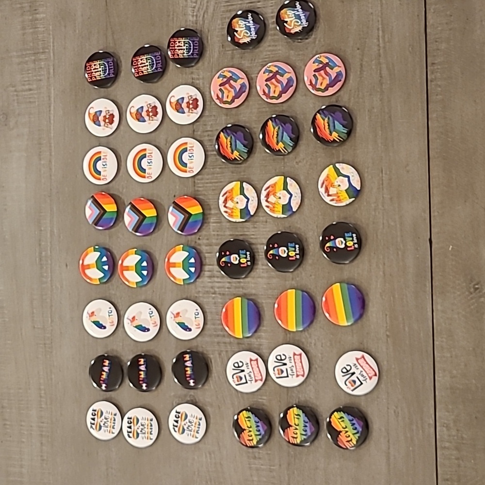 Rainbow Pride Buttons/Pins